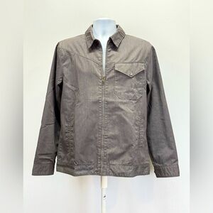 VOLCOM Men’s gray lined full zip jacket size M.